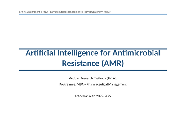 AMR-Genius Intelligence Hub case-study cover